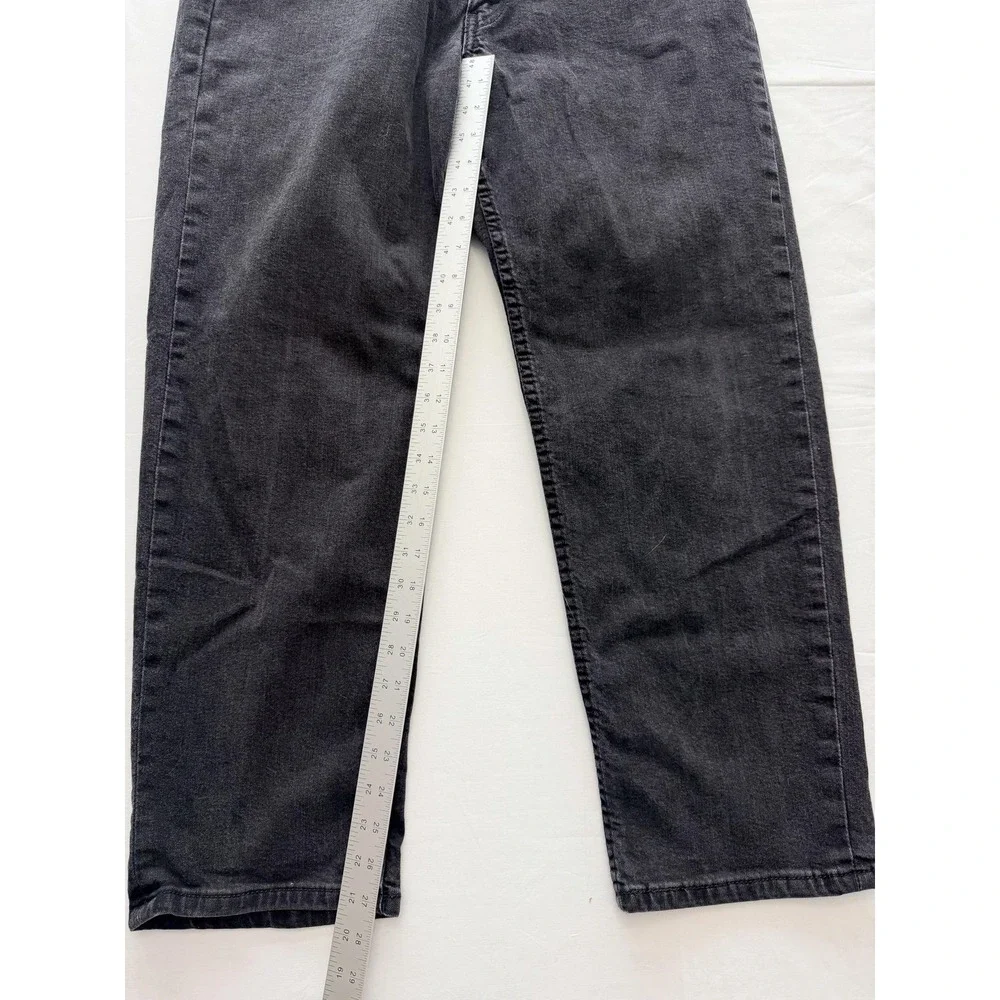 Levi's 550 Jeans Mens 38x30 Gray Charcoal Wash Relaxed Fit Tapered Denim Pants